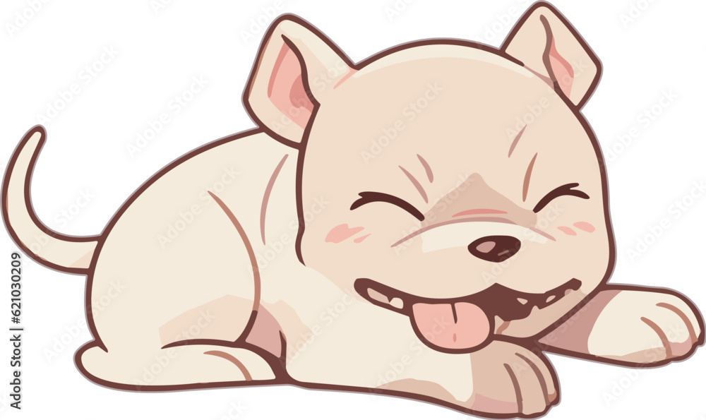 Vector Illustration Cartoon Pitbull Vector Illustration Cartoon Pitbull