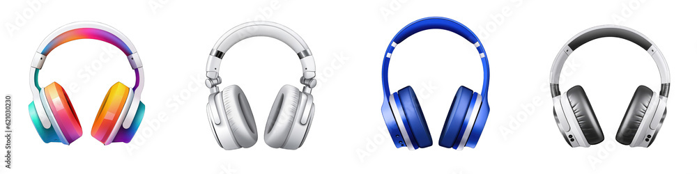 Headphones clipart collection, vector, icons isolated on transparent background Headphones clipart collection, vector, icons isolated on transparent background