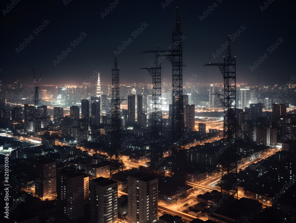 Fototapeta premium city at night