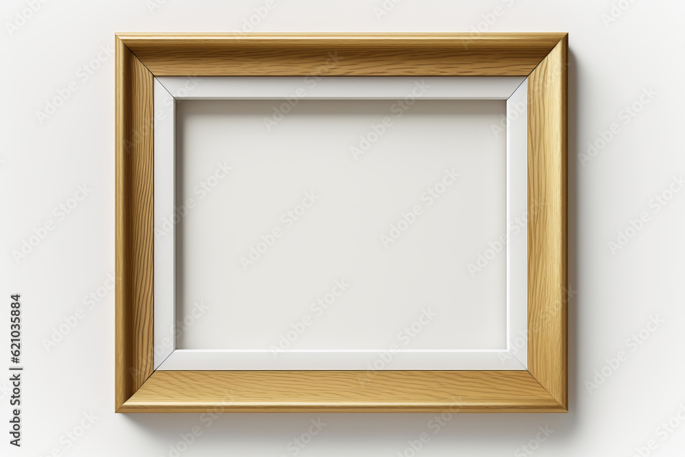 Decorative white and golden frame on pink background, graphic mock up for art, generative AI Decorative white and golden frame on pink background, graphic mock up for art, generative AI
