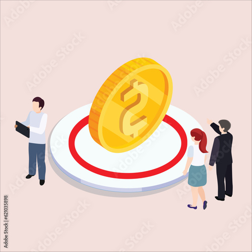 Government bailout to help support bank from bankruptcy to prevent banking downfall by injection, buy bonds to pay for loan and obligation concept.