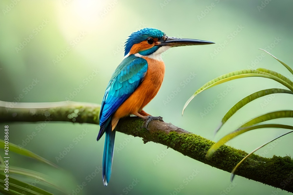 Obraz premium kingfisher on branch