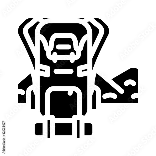 ecotourism environmental glyph icon vector. ecotourism environmental sign. isolated symbol illustration
