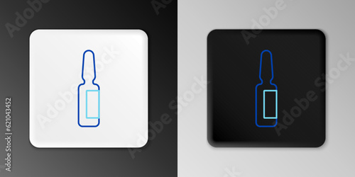 Line Toothache painkiller tablet icon isolated on grey background. Tooth care medicine. Capsule pill and drug. Pharmacy design. Colorful outline concept. Vector