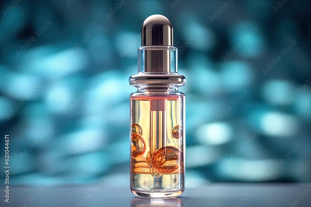 Skin cell drop concept in cosmetics employing vitamin and collagen. A serum that penetrates the skin layer tightens sagging skin cells. Skin cell drop concept in cosmetics employing vitamin and collagen. A serum that penetrates the skin layer tightens sagging skin cells.