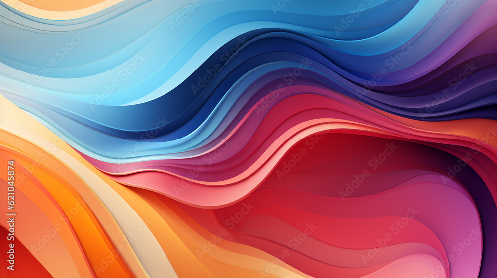 Colorful abstract shapes and patterns, Digital background Generative AI Colorful abstract shapes and patterns, Digital background Generative AI