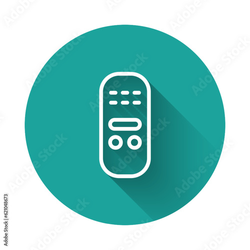 Black Remote control icon isolated on white background. Abstract banner with liquid shapes. Vector