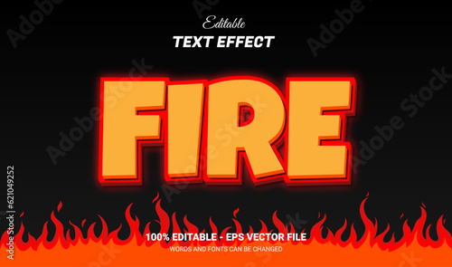 Fire 3d editable text effect