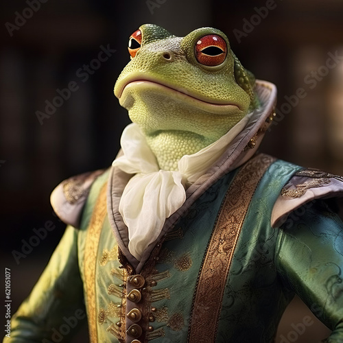 A prince charming handsome frog