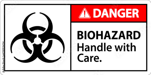 Biohazard Danger Label Biohazard, Handle With Care