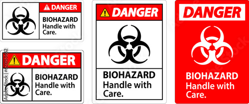 Biohazard Danger Label Biohazard, Handle With Care