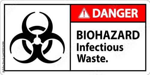 Biohazard Danger Label Biohazard Infectious Waste