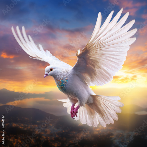 A flying dove of peace © Guido Amrein
