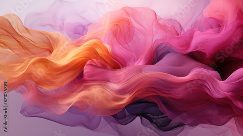 Vector Abstract smoke dust pink and purple gold , Generative Ai