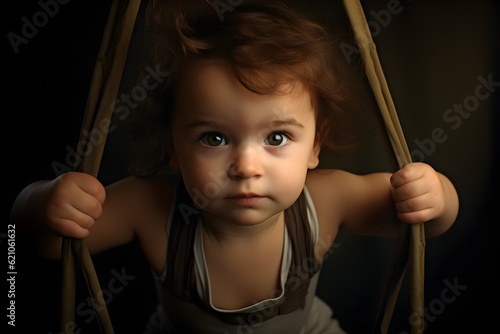 portrait of circus baby