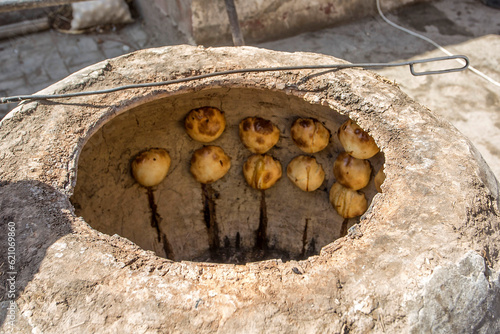 Tandoor bread. Tandoor samsa. Uzbekistan. Central Asia photo