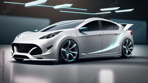 A futuristic electric car © skymug