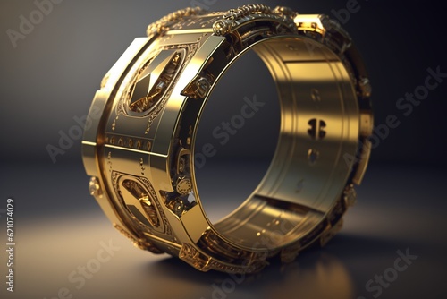 brass bracelet, Generative AI