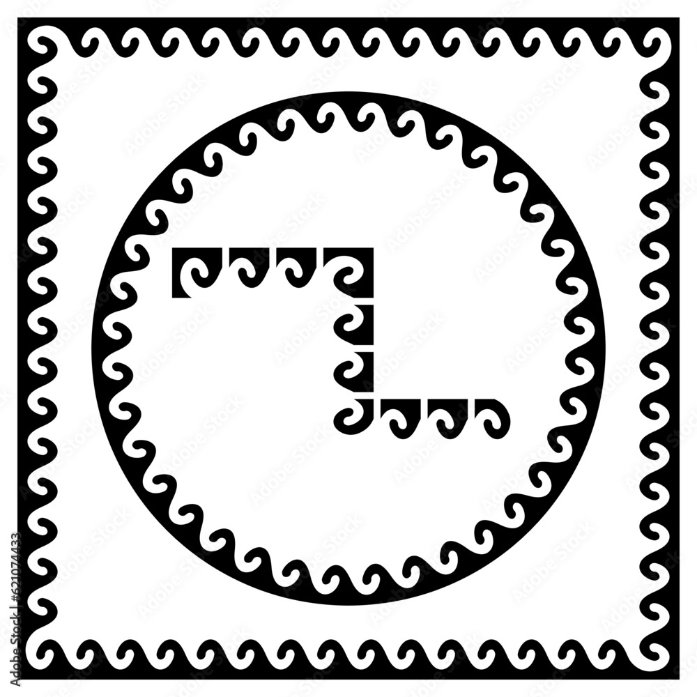 Ancient greek wave antique pattern. Set for creating frames and border with corner elements Ancient greek wave antique pattern. Set for creating frames and border with corner elements