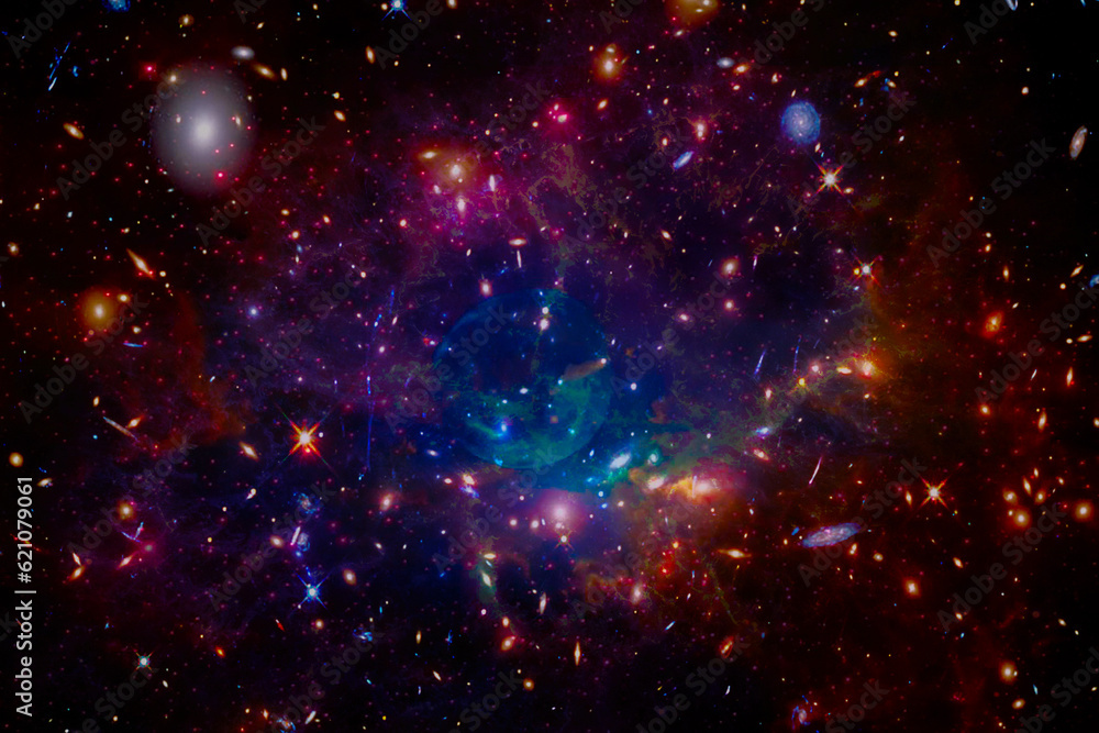 Glaxies and nebula in deep space. Star cluster. The elements of this image furnished by NASA. Glaxies and nebula in deep space. Star cluster. The elements of this image furnished by NASA.
