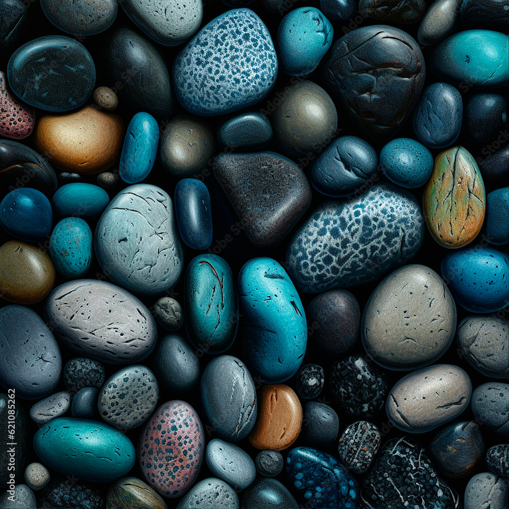 background of blue stones created with Generative Ai background of blue stones created with Generative Ai