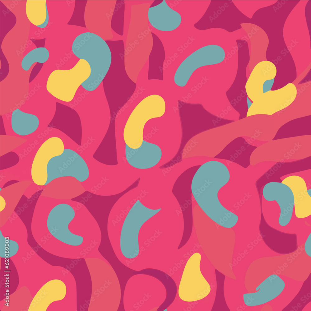 seamless vector pattern geometric organic shapes and forms textile fabric or ceramic tiles background seamless vector pattern geometric organic shapes and forms textile fabric or ceramic tiles background