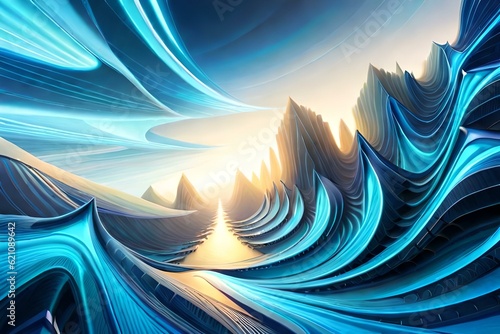 abstract background with waves