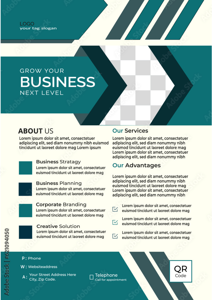 Obraz premium corporate flyer design