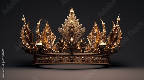 Royal Gold Crown. made using generative AI tools