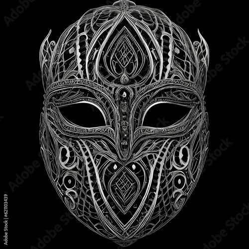 "Embrace the allure of a silver masquerade mask, adorned with intricate details, for an enchanting and mysterious look. Discover elegance now!"