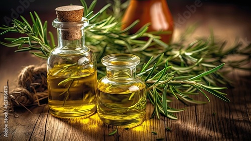 The essential oil used to manufacture tea tree oil is extracted from the leaves of the evergreen tea tree (Melaleuca alternifolia), a member of the Myrtaceae family. photo