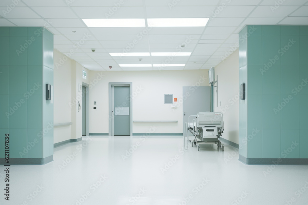 hospital corridor in hospital ai generative art hospital corridor in hospital ai generative art
