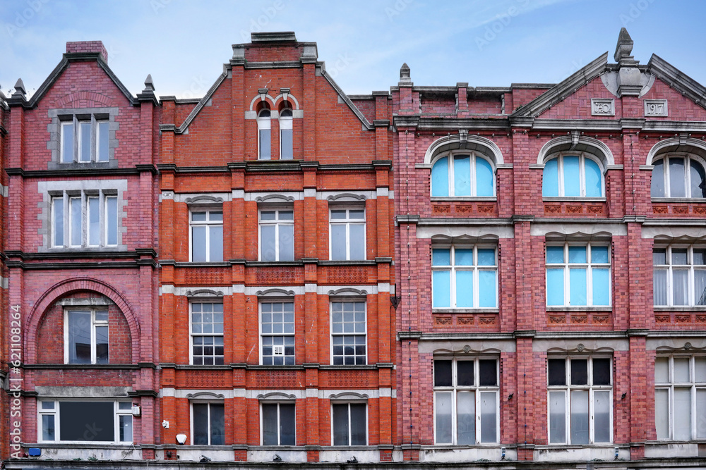 Fototapeta premium Old fashioned main street building facades
