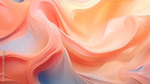 Abstract fluid backgrounds with flowing shapes Generative AI