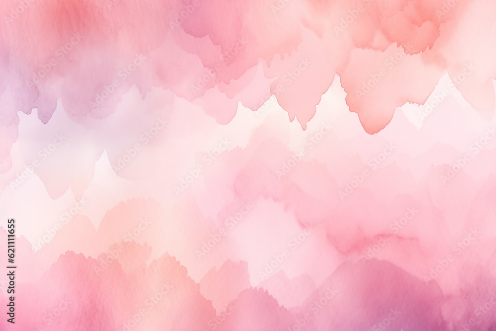 Fototapeta premium Pastel soft gradient watercolor background. Generative AI