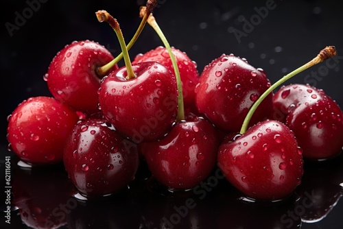 Professional food photography of cherry