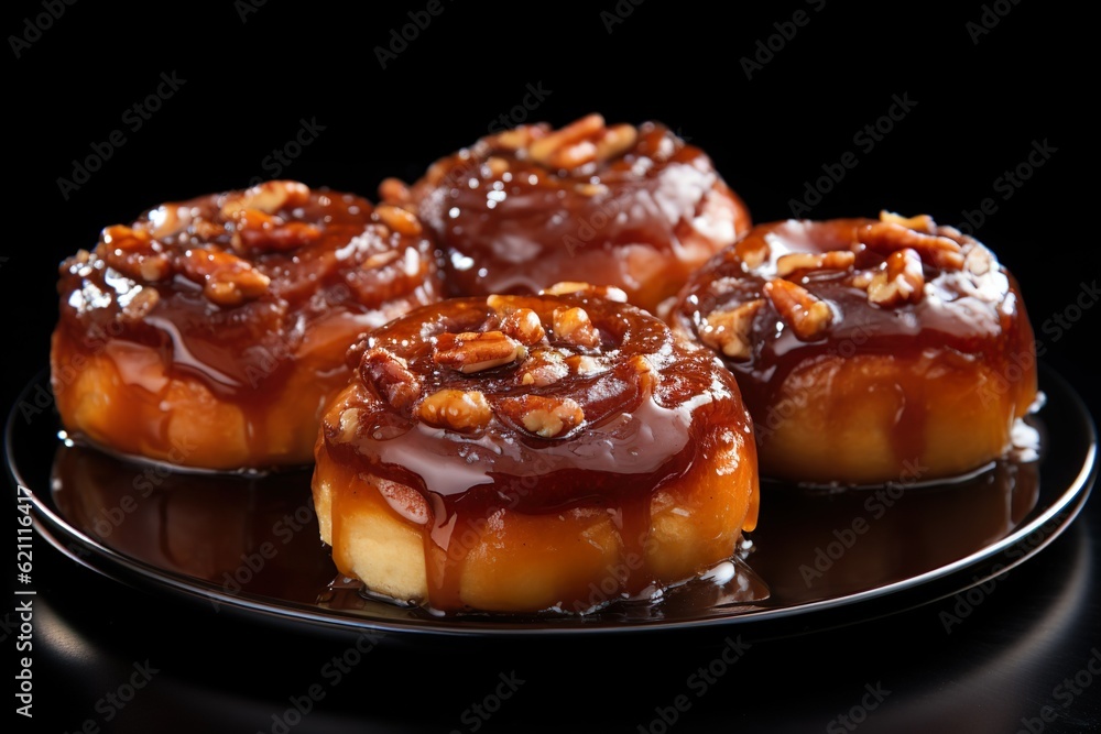 Professional food photography of sticky buns Professional food photography of sticky buns