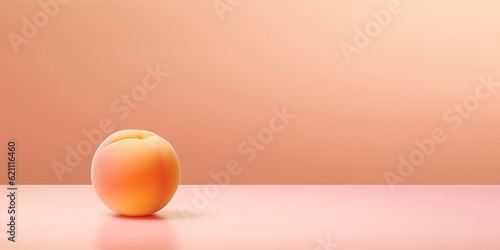 Peach fruit background. AI Generated