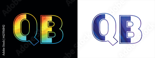 Initial letter QB logo Icon vector design template. Premium luxurious logotype for corporate business identity
