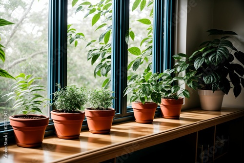 A classroom s window sill plants turning into a lush jungle