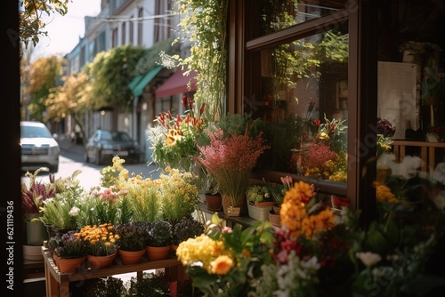 Small business. Flower shop interior. Floral design studio © Oleksandr Kozak