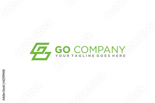 Go green waste recycle logo design icon symbol G initial letter