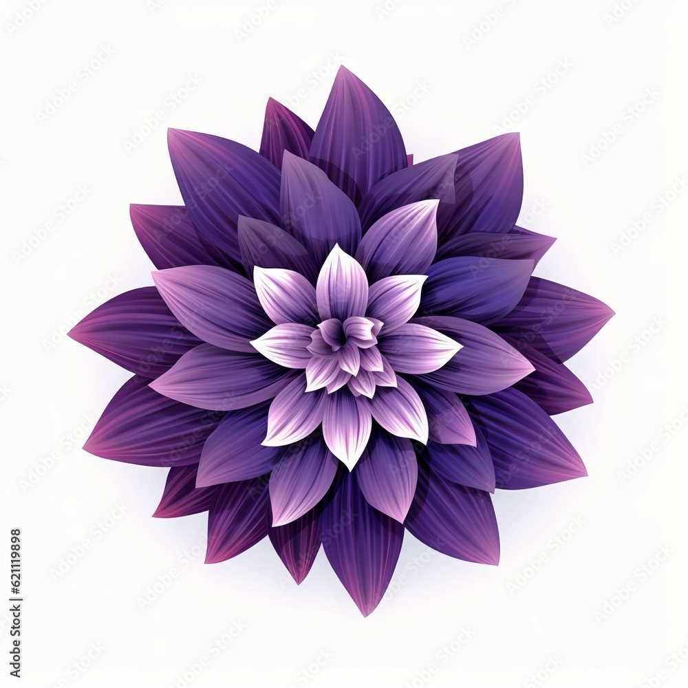 Bright purple dahlia flower art isolated on white background. Vector watercolor illustration. Watercolor painting of a beautiful vibrant flower. Bright purple dahlia flower art isolated on white background. Vector watercolor illustration. Watercolor painting of a beautiful vibrant flower.