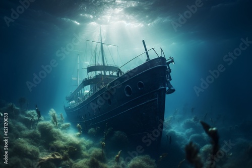 Shiff wreck on the ocean floor © Maximilian