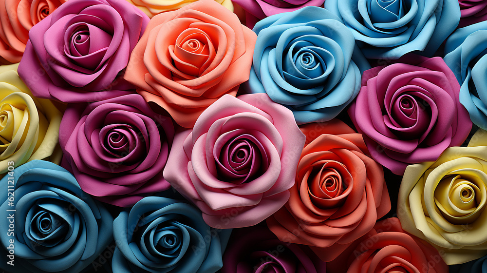 background of roses HD 8K wallpaper Stock Photographic Image