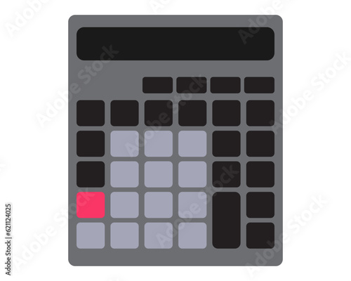 calculator isolated on white