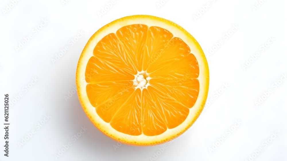 sliced oranges on a white background sliced oranges on a white background
