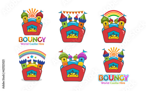 Bouncy Castle Hire logo design bundle
