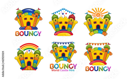 Bouncy Castle Hire logo design bundle