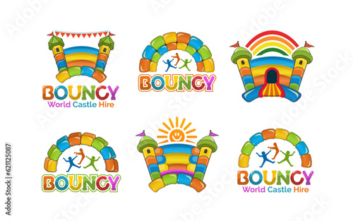 Bouncy Castle Hire logo design bundle